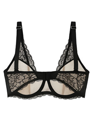 Kadın Dantelli Balenli Kapsız Sütyen