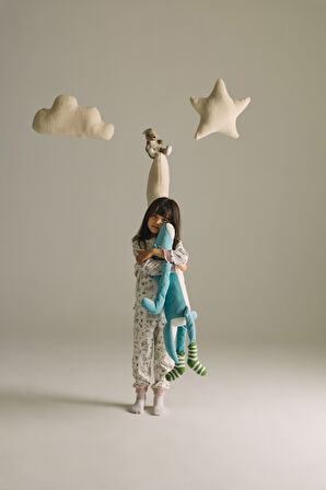 Kız Çocuk Pamuklu Uzun Kollu Pijama Takımı