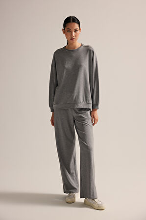 Kadın Pamuklu Uzun Kollu Pijama Takımı