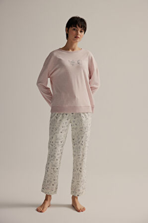 Kadın Pamuklu Uzun Pijama Altı