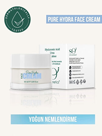 Soi Pure Hydra Krem | Yoğun Nem & Parlaklık Veren Besleyici Yüz Kremi