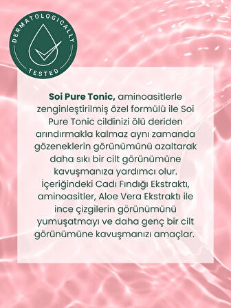 Glikolik Asit Tonik | Gözenek Sıkılaştırıcı & Arındırıcı – Cadı Fındığı ve Aminoasit İçerikli