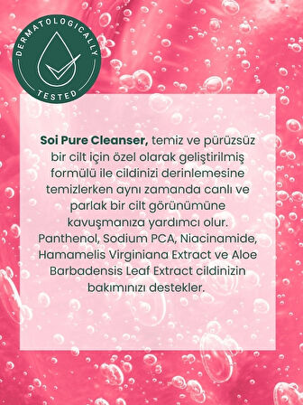 Canlandırıcı & Arındırıcı Yüz Temizleme Jeli – Niacinamide, Panthenol ve Aloe Vera İçerikli