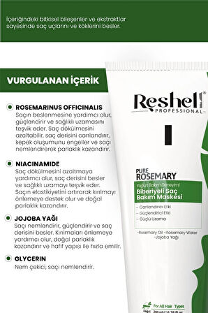 Reshell Biberiyeli Saç Bakım Maskesi 200 ml 