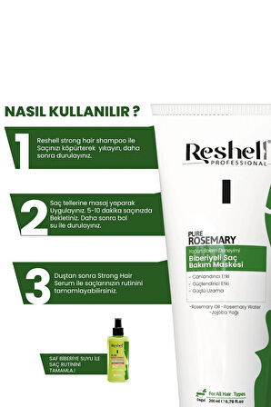 Reshell Biberiyeli Saç Bakım Maskesi 200 ml 