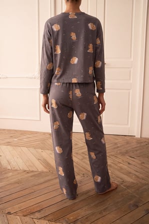 Kadın Pamuklu Uzun Pijama Altı