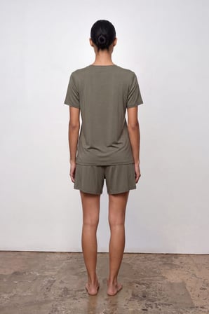 Kadın Modal Kısa Kollu T-shirt