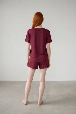 Kadın Modal Kısa Kollu T-shirt
