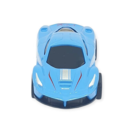 Çek Bırak Metal Küçük Arabalar 8 cm - SH40031 - Mavi