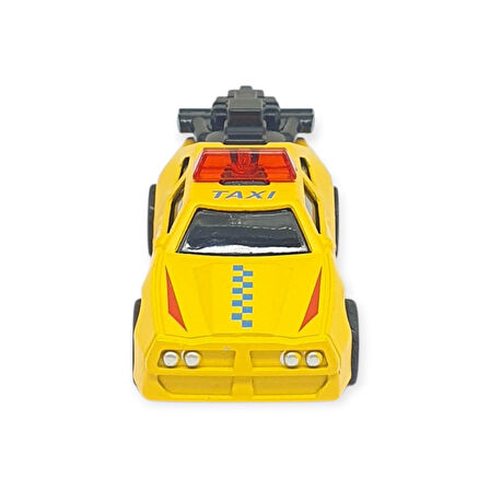 Çek Bırak Metal Küçük Arabalar 8 cm - SH40031 - Sarı Taxi