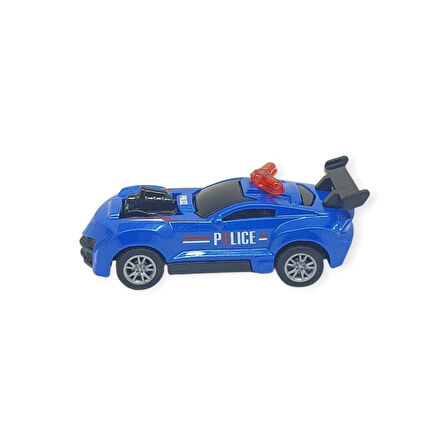 Çek Bırak Metal Küçük Arabalar 8 cm - SH40031 - Polis Arabası