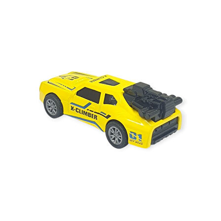 Çek Bırak Metal Küçük Arabalar 8 cm - SH40031 - Sarı