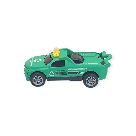 Çek Bırak Metal Küçük Arabalar 8 cm - SH40031 - Yeşil