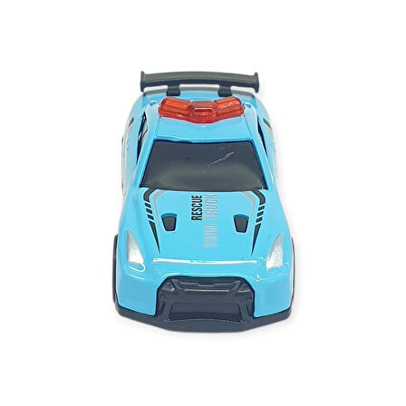 Çek Bırak Metal Küçük Arabalar 8 cm - SH40031 - Açık Mavi