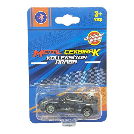Çek Bırak Metal Küçük Arabalar 8 cm - SH40031 - Füme