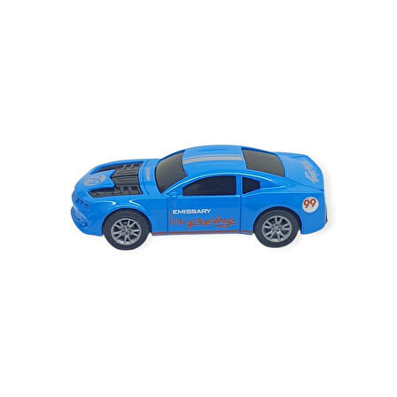 Çek Bırak Metal Küçük Arabalar 8 cm - SH40031 - Mavi Racing