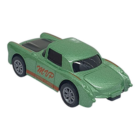 Çek Bırak Metal Küçük Arabalar 8 cm - SH40031 - Klasik Yeşil