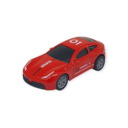 Çek Bırak Metal Küçük Arabalar 8 cm - SH40031 - Kırmızı 