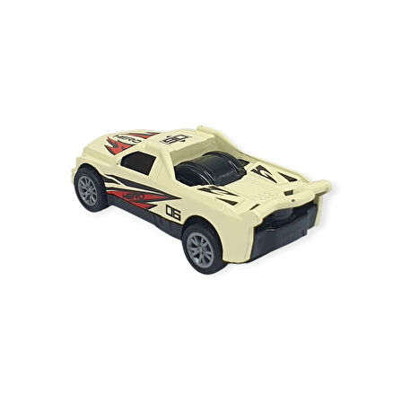 Çek Bırak Metal Küçük Arabalar 8 cm - SH40031 - Bej