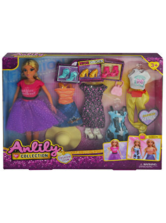 Anlily Bebek Gardırop Set Pembe