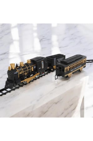 Işıklı Müzikli Buharlı Tren Set 15 Parça 405 cm
