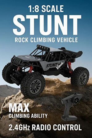Seher Oyuncak Işıklı Şarjlı 2.4 gHz Uzaktan Kumandalı 1:8 Ölçek Dev Off-Road Aracı (ITEM KOD : RQ3052)