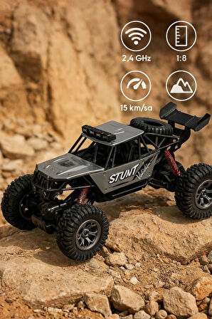 Seher Oyuncak Işıklı Şarjlı 2.4 gHz Uzaktan Kumandalı 1:8 Ölçek Dev Off-Road Aracı (ITEM KOD : RQ3052)