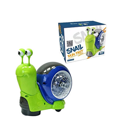 Sesli Işıklı Hareketli Pİlli Disco Gezgin Salyangoz 2282