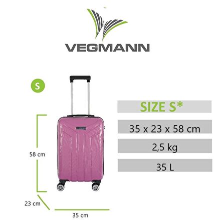 Vegmann Vela Violet Kabin Boy Valiz