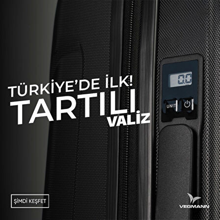 Vegmann Tartılı Scadel Sarı 3 lü Valiz Seti