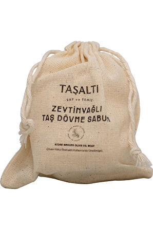 ZEYTİNYAĞLI TAŞ DÖVME KESELİ SABUN 120 GR