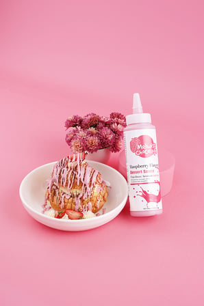 Melwiss Chocolate Frambuaz Aromalı Tatlı Sos 330 G - Waffle & Krep & Pankek Sosu x 4 Adet