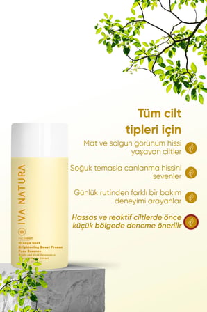 İva Natura Orange Shot Canlılık & İşıltı Destekli Bakım | Günlük Kullanıma Uygun
