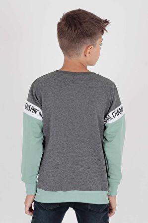 Erkek Çocuk Superior Baskılı Trend Sweatshirt Ak15118