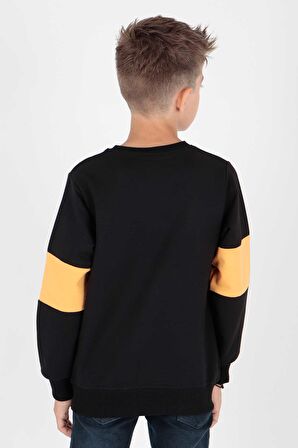 Erkek Çocuk Origami Baskılı Trend Sweatshirt Ak15160