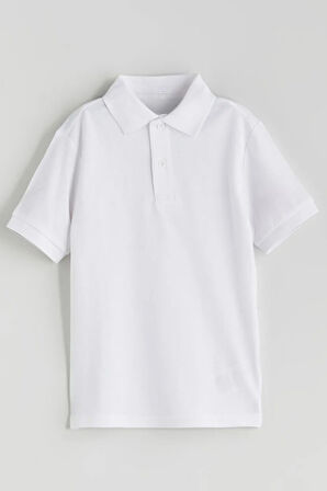 Erkek Çocuk Polo Yaka Basic Kısa Kollu Okul Tişört AK-6050