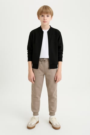 Erkek Çocuk Basic Jogger Paça Okul Eşofman Altı AK-2350