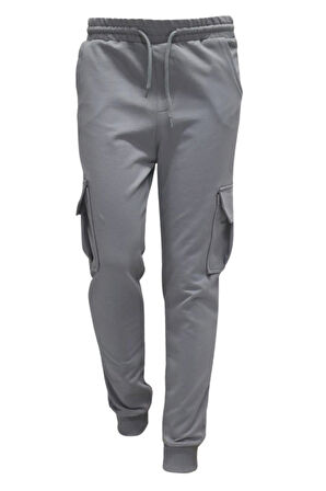 Erkek Çocuk Basic Kargo Cepli Jogger Paça Okul Eşofman Altı AK2322-1