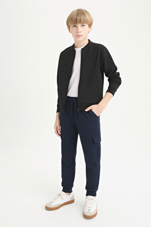 Erkek Çocuk Basic Kargo Cepli Jogger Paça Okul Eşofman Altı AK2322-1