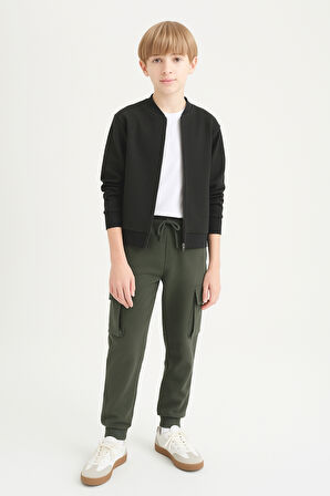 Erkek Çocuk Basic Kargo Cepli Jogger Paça Okul Eşofman Altı AK2322-1
