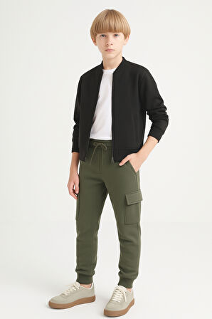 Erkek Çocuk Basic Kargo Cepli Jogger Paça Okul Eşofman Altı AK2322-1