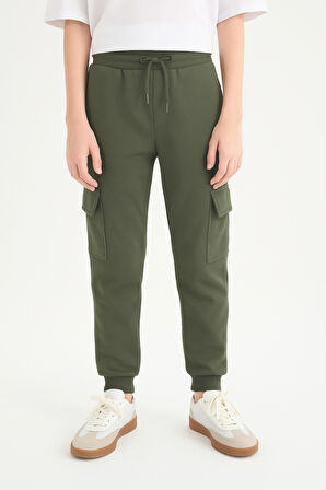 Erkek Çocuk Basic Kargo Cepli Jogger Paça Okul Eşofman Altı AK2322-1