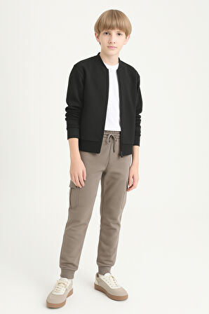 Erkek Çocuk Basic Kargo Cepli Jogger Paça Okul Eşofman Altı AK2322-1