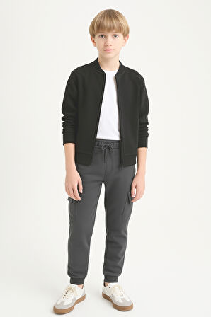 Erkek Çocuk Basic Kargo Cepli Jogger Paça Okul Eşofman Altı AK2322-1