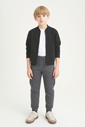 Erkek Çocuk Basic Kargo Cepli Jogger Paça Okul Eşofman Altı AK2322-1