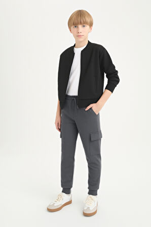 Erkek Çocuk Basic Kargo Cepli Jogger Paça Okul Eşofman Altı AK2322-1