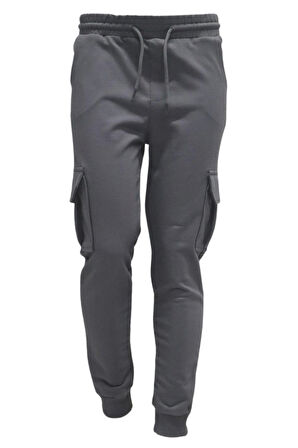 Erkek Çocuk Basic Kargo Cepli Jogger Paça Okul Eşofman Altı AK2322-1