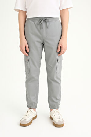 Erkek Çocuk Komando Cepli Beli Lastikli Okul Pantolonu AK1000-1-2