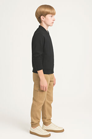 Erkek Çocuk Komando Cepli Beli Lastikli Okul Pantolonu AK1000-1-2