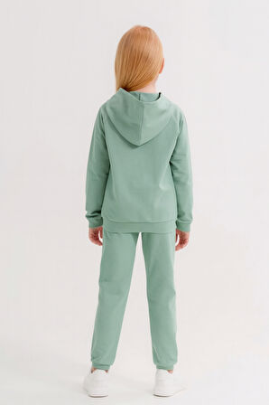 Kız - Erkek Çocuk Basic Fermuarlı Okul Eşofman Takımı Ak0785